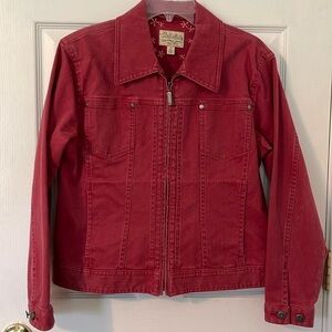 Cabela’s Red Zip front Jacket, size Small NWOT
